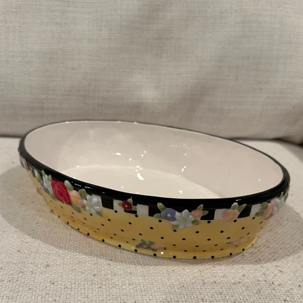 Mary Engelbreit oval ceramic dish - Picture 1 of 5
